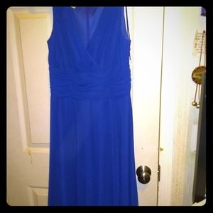 Patra Royal blue sleeveless evening dress